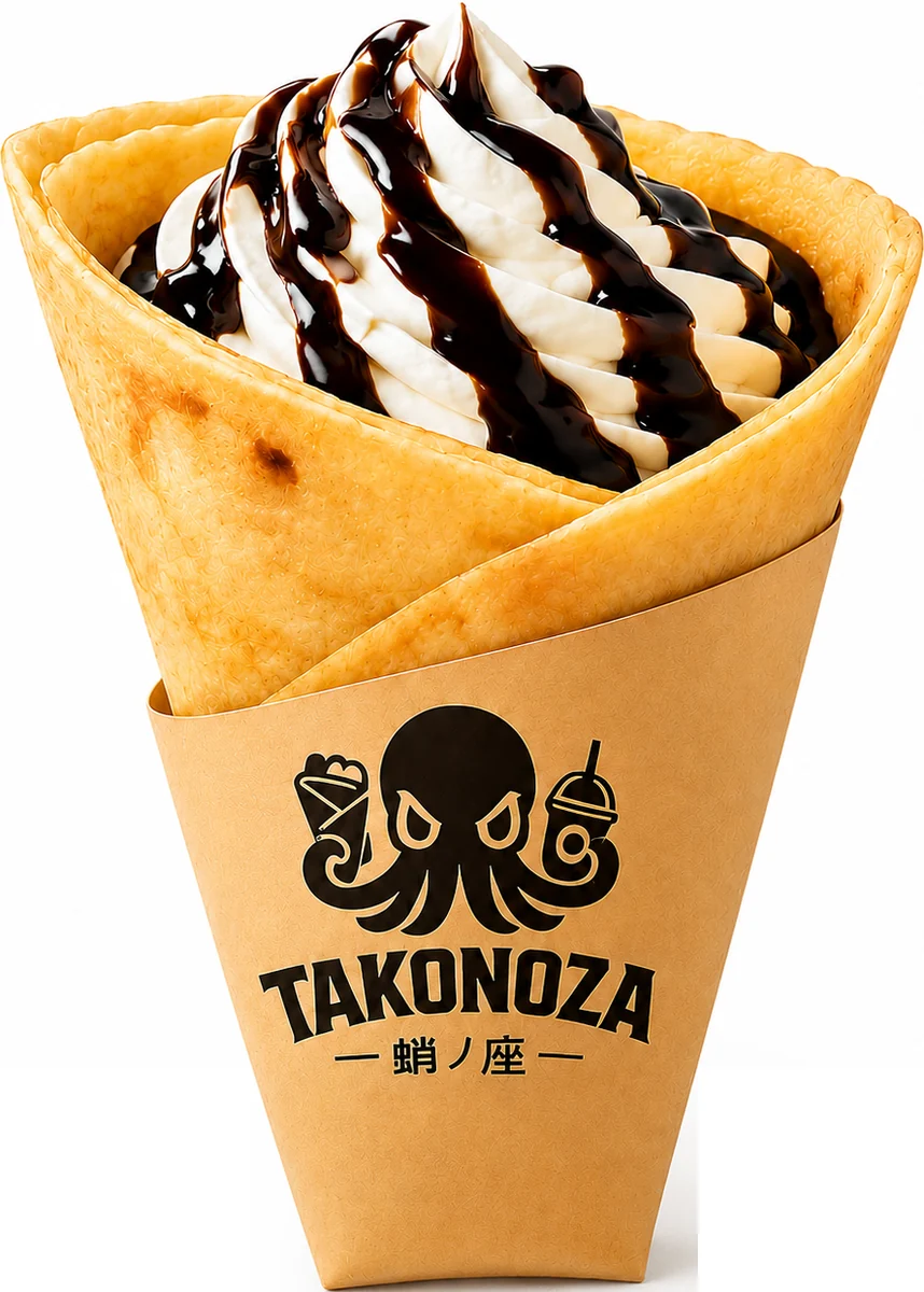 ホイップチョコのクレープ